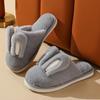 Women Cotton Slippers 2025 Winter Plush Cute Rabbit Comfortable Anti Slip Home Indoor Floor Warm Cartoon Slippers Mujer