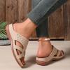 Shoes Female  Open Toe Women's Slippers Outdoor Casual Slippers Women Round Toe Rivet Wedges Plus Size Women's Sandals