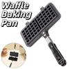 Long Handle Waffle Baking Pan Rectangle Toast Frying Pan Waffle Maker Machine  Kitchen Cookware