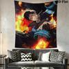 Fire Force Wall Tapestry Aesthetic Wall Hanging Printed Fabric Blanket Decorative Tapestries for Bedroom Living Room Home Decor