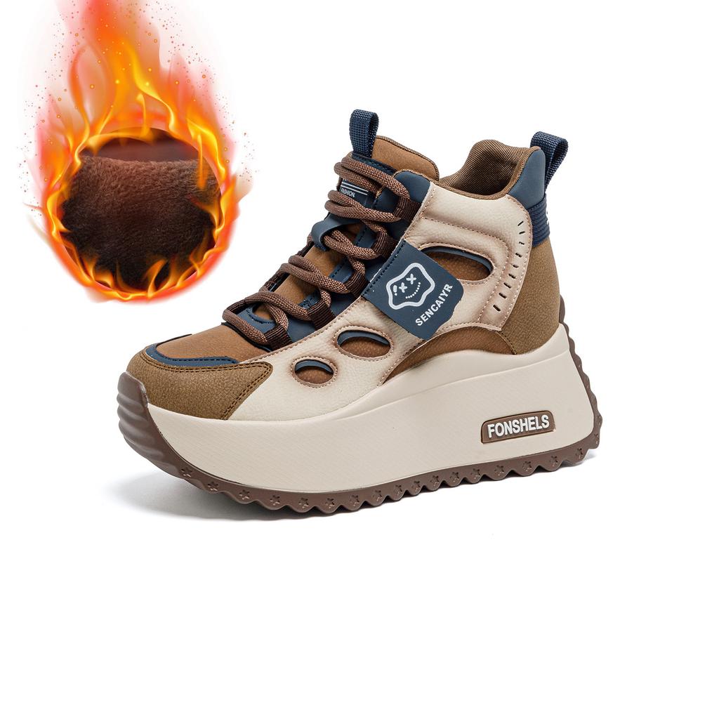 Small Man Platform Dad Shoes Women 2025 New Internet Celebrity Blast Board Casual Fashion Comfortable Sports Versatile Women's Shoes