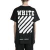 Off-White Футболка Diag Spray, черная мужская уличная одежда OMAA002G20JER0111001