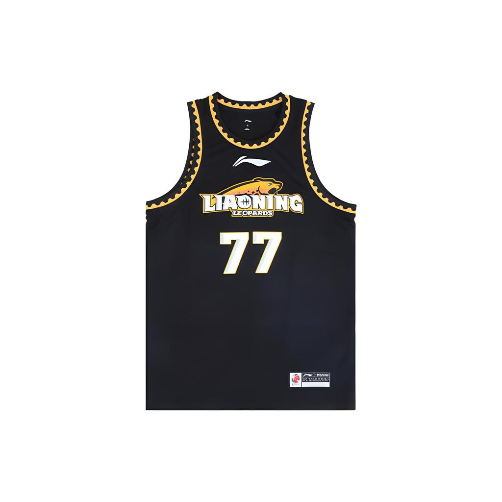Баскетбольная майка Li Ning CBA с принтом логотипа и букв, унисекс, черная AAYS541-2