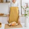 Thickened Sleeveless Apron No-tie Kitchen Apron Portable Double Shoulder Apron Tea Shop