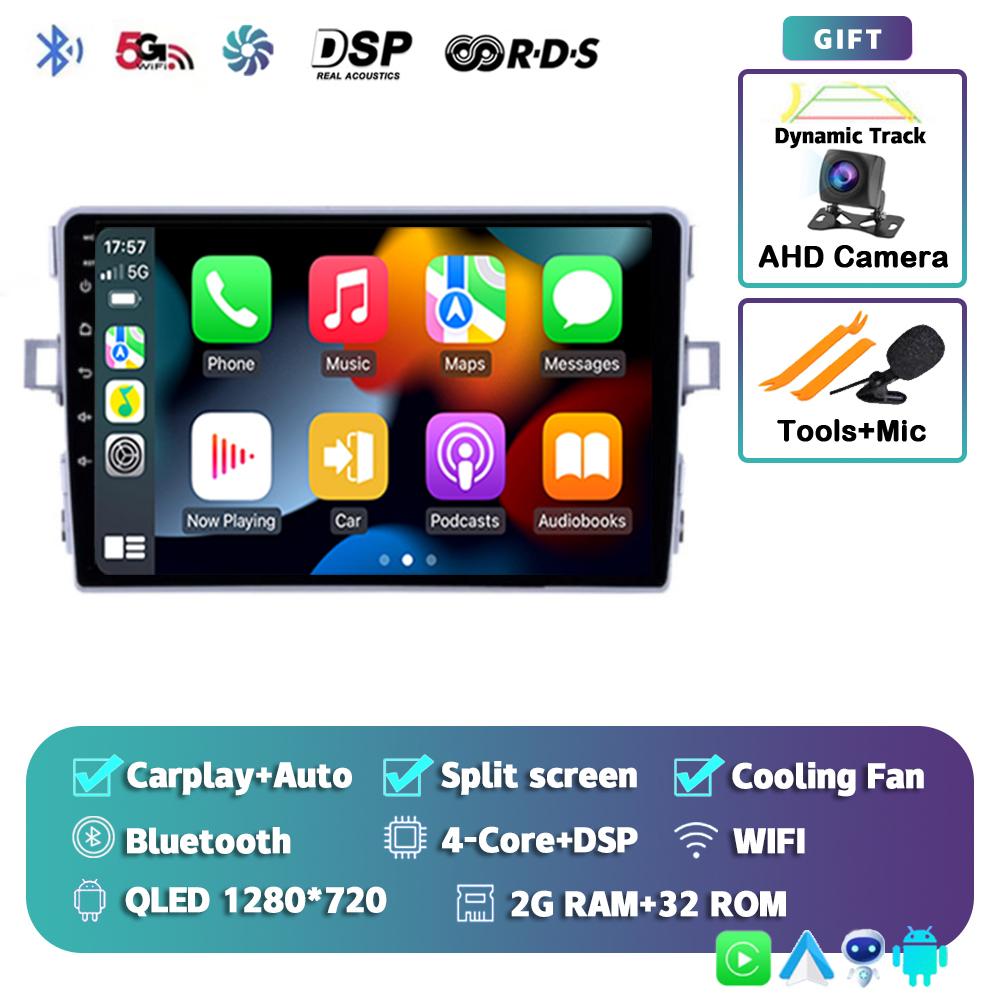 Android 14 Автомагнитола Carplay Для Toyota Verso R20 2010-2013 2014-2016 Мультимедийный проигрыватель GPS Навигация Головное устройство 2din Стерео DSP