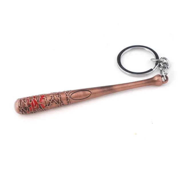 Ключница Брелок Ходячие Мертвецы Бейсбольная бита Негана LUCILLE Форма бейсбольной биты Брелок для ключей Мужской Брелок для ключей автомобиля Ювелирное изделие