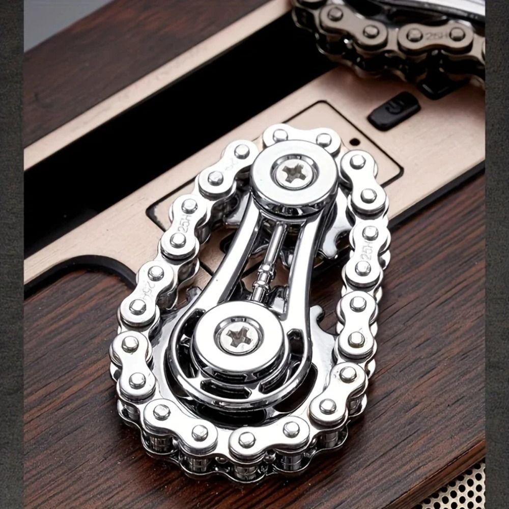 Fingertip Sprocket Sprockets Fingertip Gyro Spinning Top Wheel Gear Chain Gyroscope  Adult