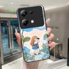 Красивый Цветок Милые Кошки Чехол Для Xiaomi Poco M6 Pro 4G / Poco M7 Pro 5G Закаленное Стекло Чехол Для Телефона Защитная Крышка Жесткий Корпус