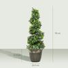 Set of Two 90cm Artificial Lavender Trees