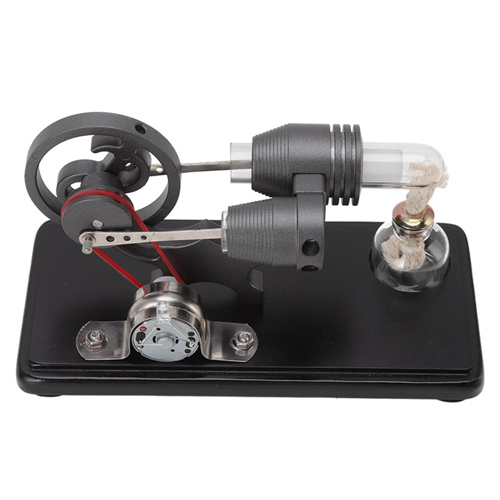 Stirling Engine Model Kit Black Stirling Engine Generator Model Physical Science Experiment Model