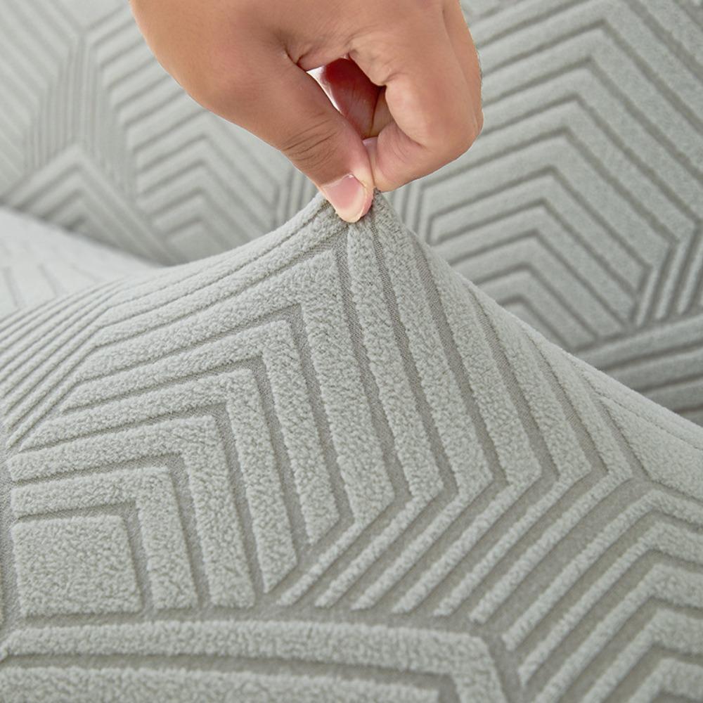 Эластичный Однотонный Чехол для Дивана-Кровати без Рукавов Складной 3D Жаккардовый Флис Ленивый Диван Постельное Белье