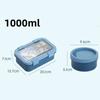 Bento Box Plastic Large Capacity Lunch Box with Soup Bowl and Spoon Children School Picnic Compartment Food Container Gifts