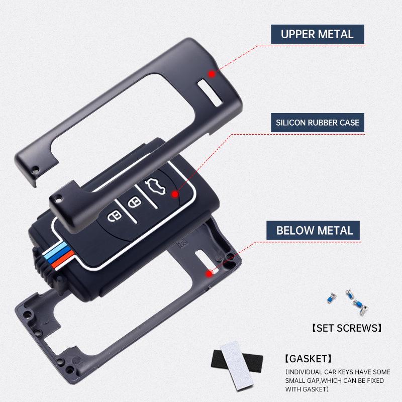 Металлический корпус ключа для Chery Tiggo 3x/5x/7, Exeed TX/Lingyun/Lanyue и ET-i Chasing Wind