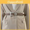 Style Minimalist Womens Derma Waist Belt Metal Pin Buckle Dress Shapewear Belt