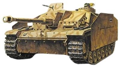 Tamiya 1/48 Серия военных миниатюр №. 40 немецких штурмовых орудий Sturmgeschütz III Ausf. G Ранняя модель Пластиковая модель 32540