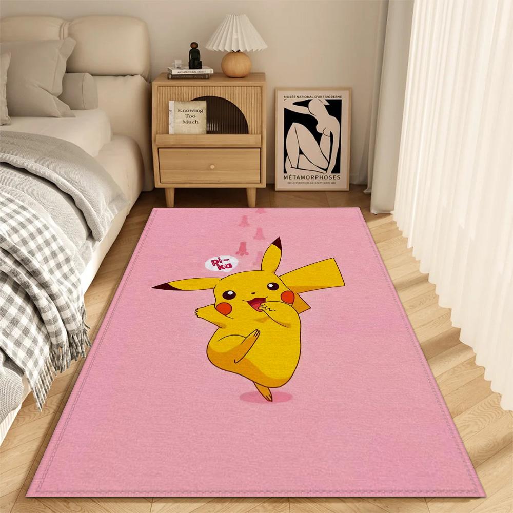 Fashion Entrance Mat Kitchen Carpet Living Room Rugs Decoration P-pikachu Super Absorbent Bathroom Rug Balcony Bath Mats Door