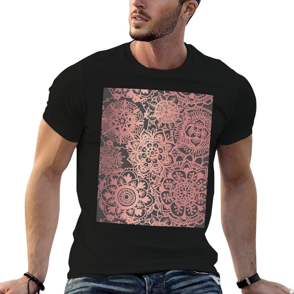 Rose Gold And Grey Unisexdala Pattern Tshirt T Shirts Designer Unisex T Shirt Luxury T Shirt For Unisex Tshirt