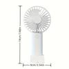 1pc Mini USB Charging Handheld Fan with Phone Holder, Small Fan, Office Desk Electric Fan