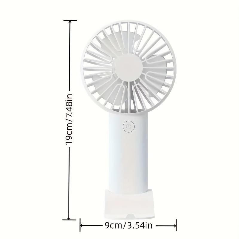1pc Mini USB Charging Handheld Fan with Phone Holder, Small Fan, Office Desk Electric Fan