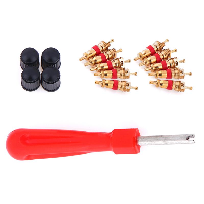 15 шт. медный сердечник клапана автомобиля мотоцикла велосипеда сердечник клапана шины вакуумный стержень клапана шины сердечник съемник велосипедные авто аксессуары