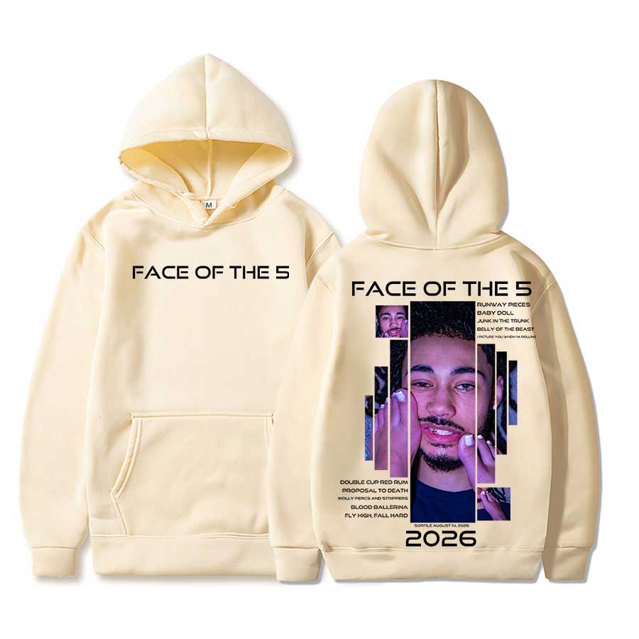 2026 Album FACE OF THE 5 Hoodie Women Pullover Hiphop Streetwear Soft Casual Sweatshirt Warn Tops