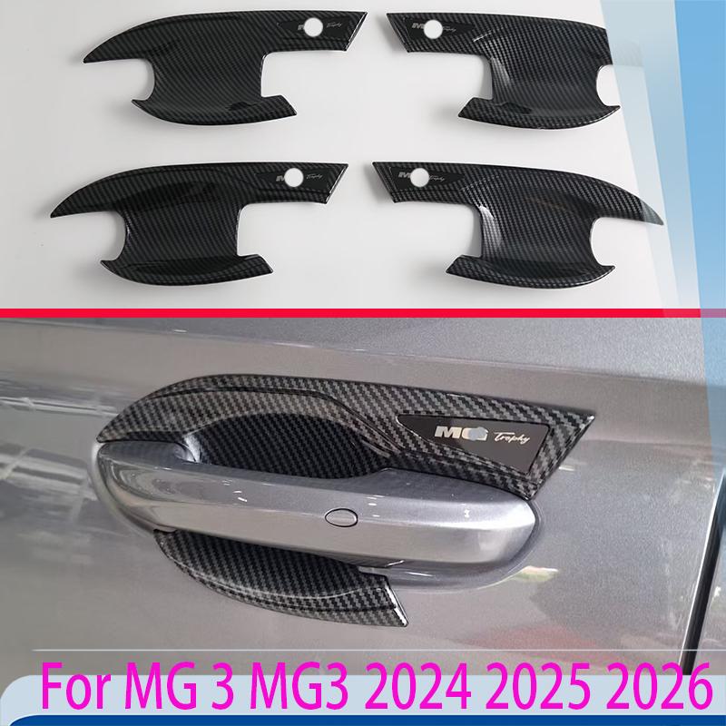 For MG 3 MG3 2024 2025 2026 Car Accessories ABS Door Handle Bowl Cover Cup Cavity Trim ert Catch Molding Garnish