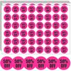 Percent Off Sticker 10 to 60 Sale Sticker for Retail Store 0.87 Inch(7/8 Inch) Circle Price Marker Tag Adhesive Labels Sale 6 Colored - 1240 PCS