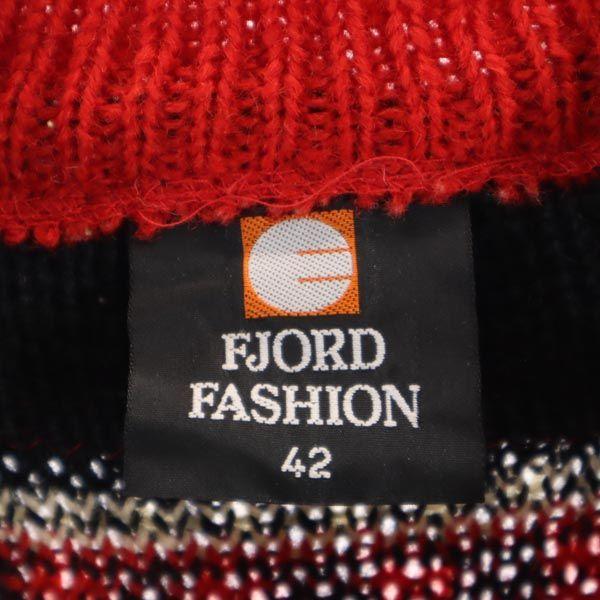 FJORD FASHION 80-е винтажный шерстяной Тироль Кардиган на металлической застежке-крючке, вязаный, с длинным рукавом, Женский, Б/У