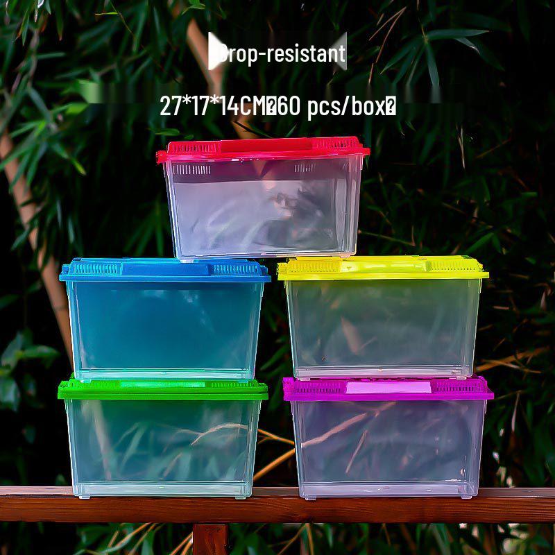 Прозрачный ручной бокс для разведения питомцев - Большой, Средний и Маленький размеры для Черепах, Золотых рыбок или Хомяков.