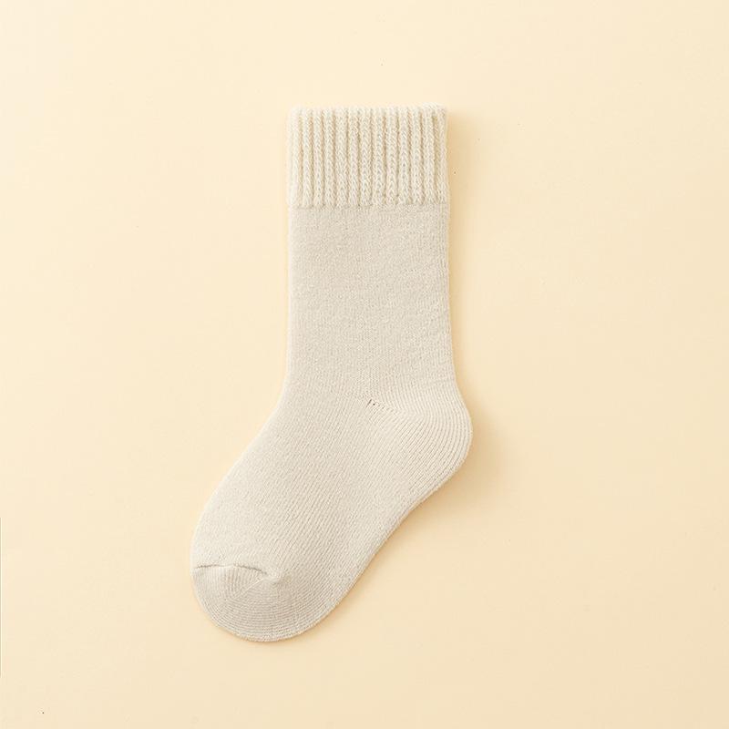 Детские плюшевые флисовые зимние носки - Теплые, толстые, до середины икры, носки для сна для мальчиков и девочек