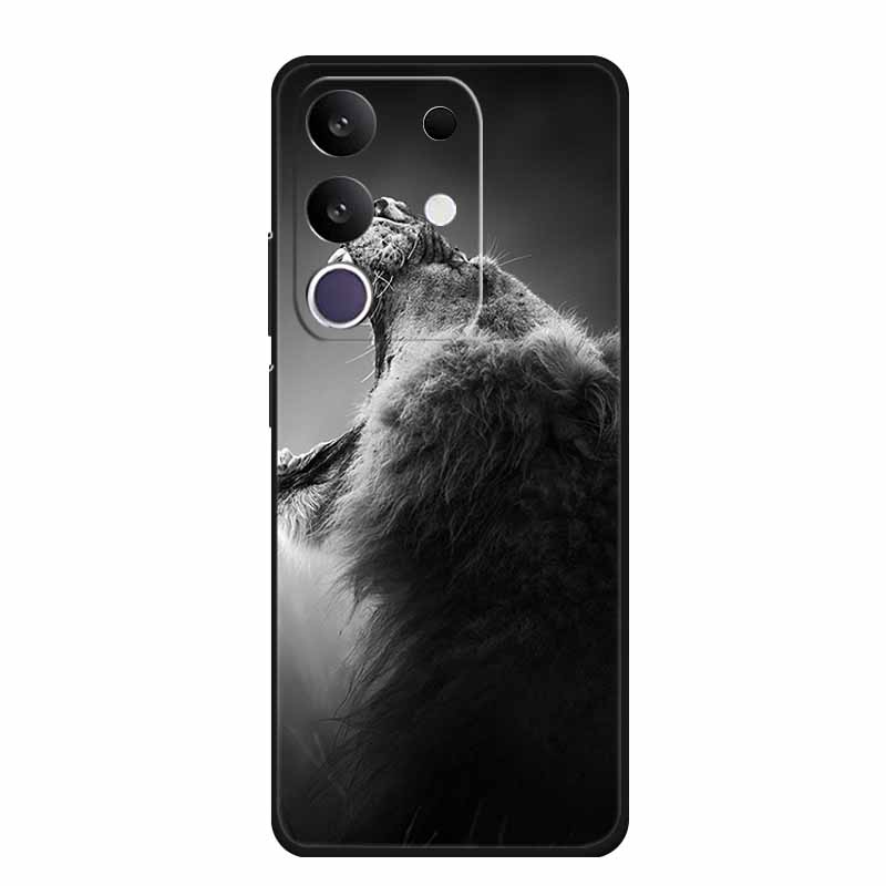Чехол для телефона Vivo T4x 5G Y300T 2025 Чехол 6.72" Черный Силиконовый ТПУ Мягкая Задняя крышка Для Vivo Y29 4G Чехлы Y 29 Coque Funda Para