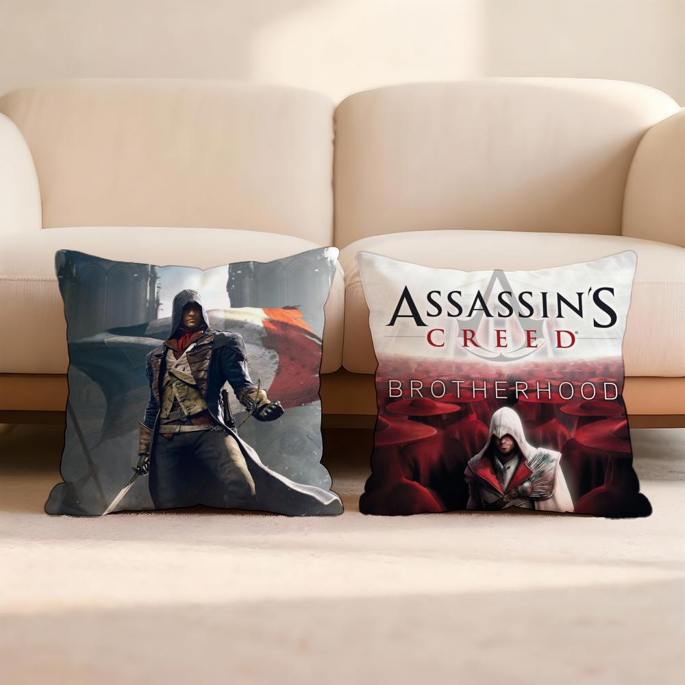 Чехол на подушку Game A-Assassins CreedS для дома и автомобиля, многоцелевой, двусторонний, мягкий и прочный для повседневного использования