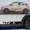 Для Fiat 500 Автомобильные Боковые Наклейки на Дверь Водонепроницаемая Оберточная Виниловая Пленка Декор ПВХ Наклейки Авто Стайлинг Внешние Авто Аксессуары