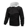 Men'S Loose Jacket Fashionable Multi Pocket Hooded Jacket