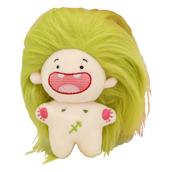 11cm Naked Doll Deciduous Toy Colorful Fluffy Hair Plushies Teeth 12-Constellation Unfinished Pretend Toy Cotton Stuffed