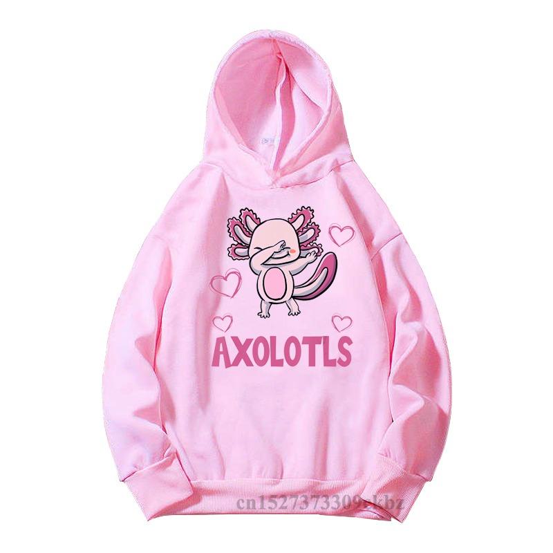 Просто девочка, которая любит аксолотлей принт дети розовая толстовка удобная универсальная с длинным рукавом уличная детская толстовка повседневный топ для малышей