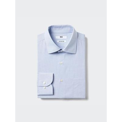 Рубашка Super Non Iron с длинным рукавом и полушироким воротником в клетку