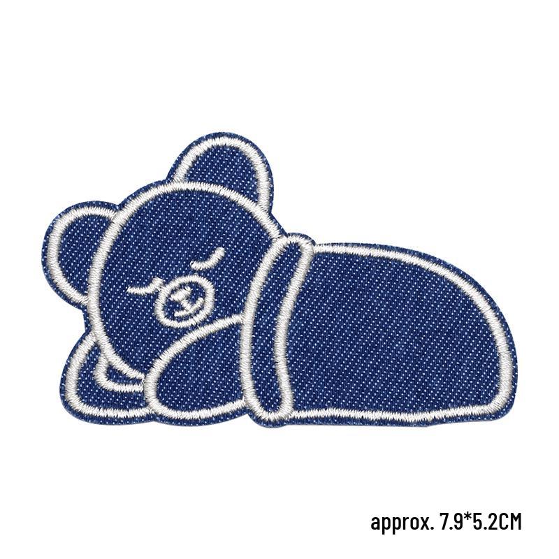 Самоклеящиеся термоаппликации «Мишка» для джинсов, рубашек, брюк и сумок