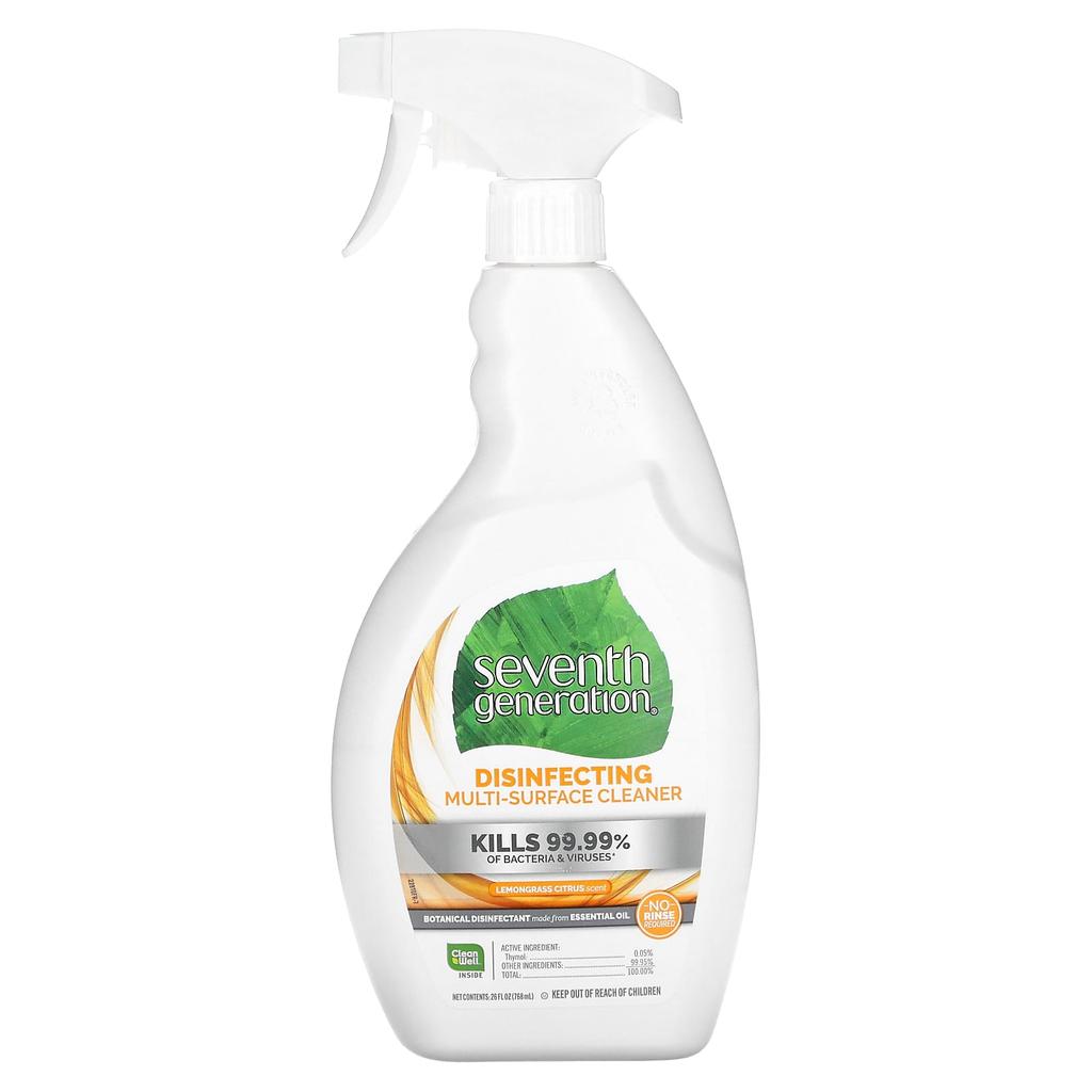 Multi-surface Disinfectant Cleaner, Lemongrass Citrus Scent, 768Ml(26Fl Oz)