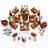 Набор строительных блоков Creative City Food, совместимый с основными брендами, идеально подходит для детских вечеринок и развивающих игрушек, пиццы,