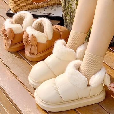 Зимние мягкие женские сапоги пуховые теплые плюшевые ботильоны женские толстые сапоги женские тапочки теплые плюшевые домашние хлопковые тапочки