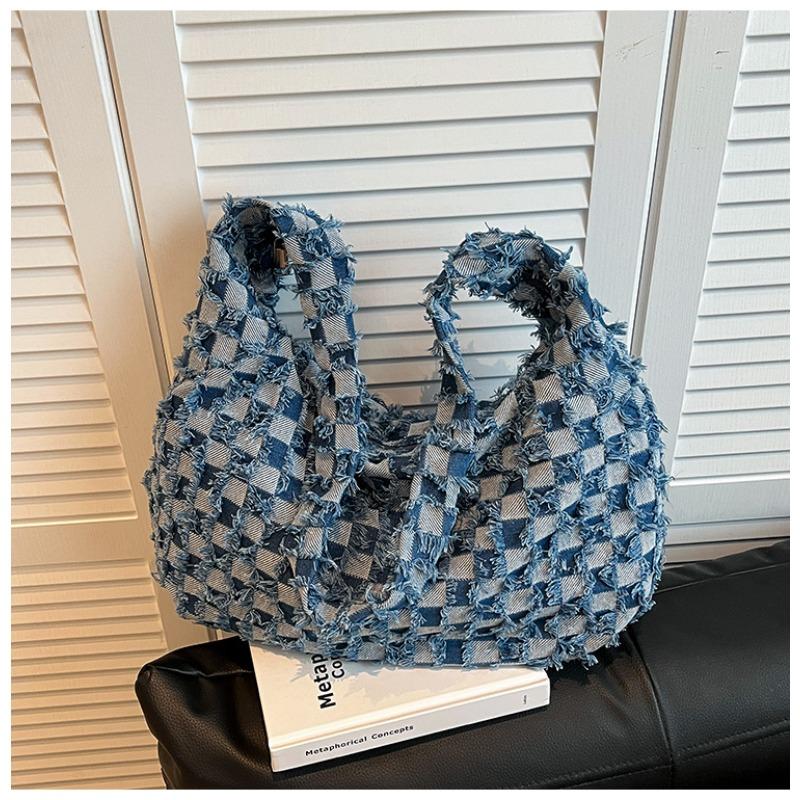 Модная джинсовая сумка через плечо новая ретро сумка-тоут повседневная ленивая сумка-тоут