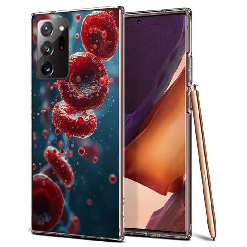 Тромбоциты под микроскопом Чехол для телефона для Samsung A55 A35 A25 A15 A07 A05S A16 A17 A26 A36 A37 A56 A57 Galaxy Note 20 10 A