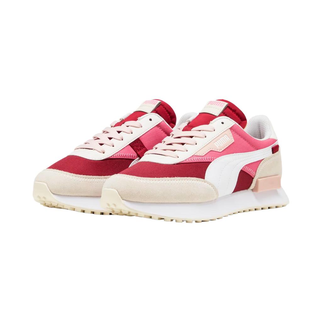 Puma Future Rider Модные Универсальные Нежные к Коже Низкие Беговые Кроссовки Женские кроссовки Темно-красные 393473-38