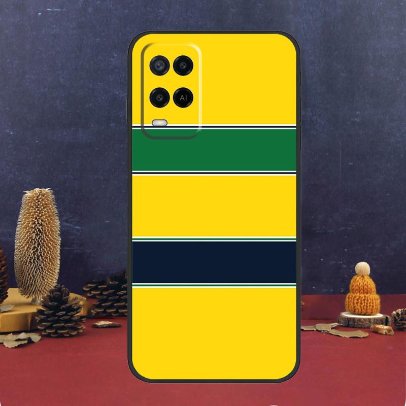 Айртон Сенна F1 для OPPO A54S A74 A94 A58 A78 A98 A16 A76 A96 A15 A17 A77 A5 A9 A52 A72 A79 A53S A57S чехол