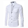 Casual Cotton Soft Thin Mens Shirts Slim Fit Luxury Business Long Sleeve Shirt Male Lapels Outwear Streetwear