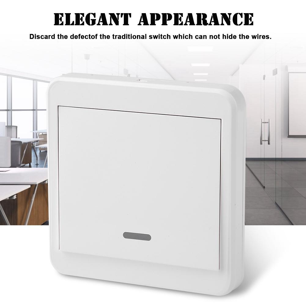 Панель переменного тока 86 настенный беспроводной пульт дистанционного управления реле переключатель передатчик и приемник 110-220 В 1 канал