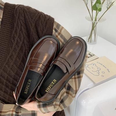 Модные туфли Мэри Джейн JK Commuter Uniform Loafers Женская обувь в стиле Лолита для девочек Японские школьные готические мокасины для колледжа Кожаные балетки