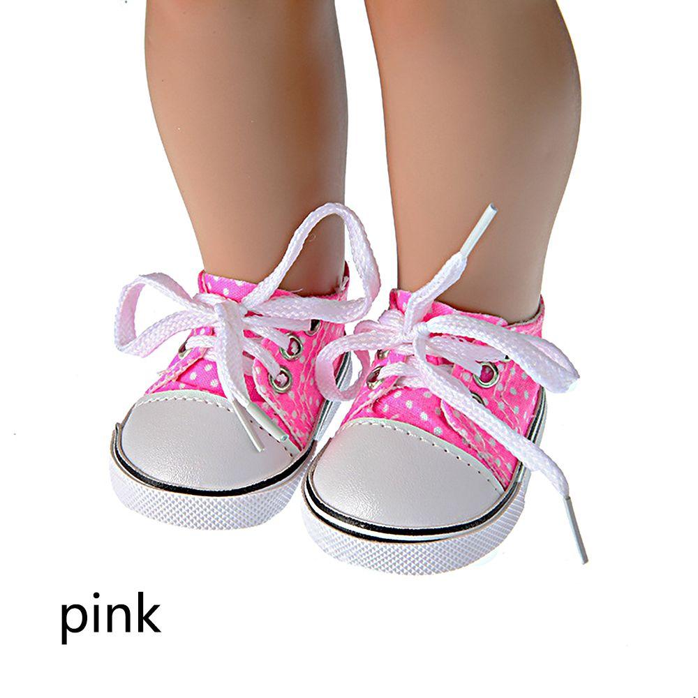 7 см дети 18 дюймов куклы игрушки аксессуары для кукол парусиновая обувь кукольная обувь обувь с волнистой точкой