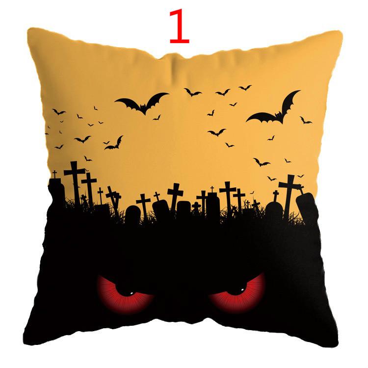 Halloween Horror Pillow Cover Sofa Car Waist Cushion Cover Pillow Case Bedroom Decoration Waist Cushion Cover (no Interior)